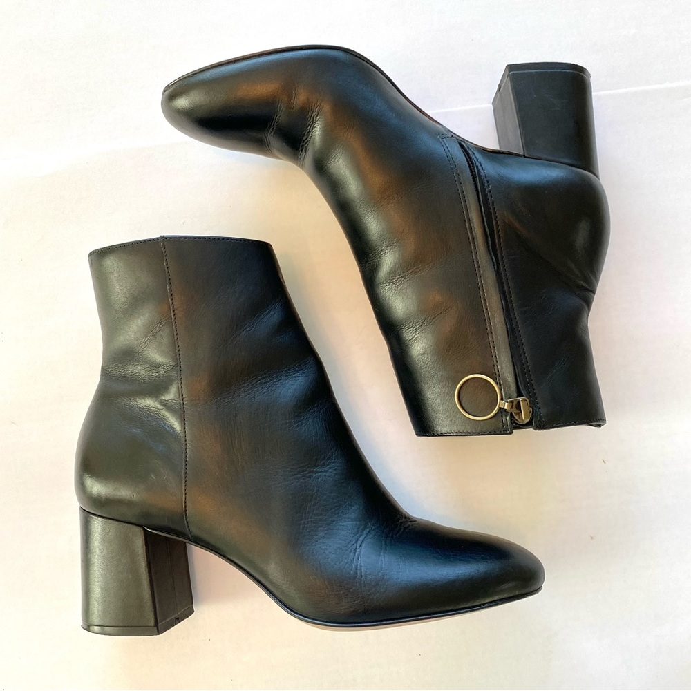 Able Black Leather 8.5 Ankle Boots